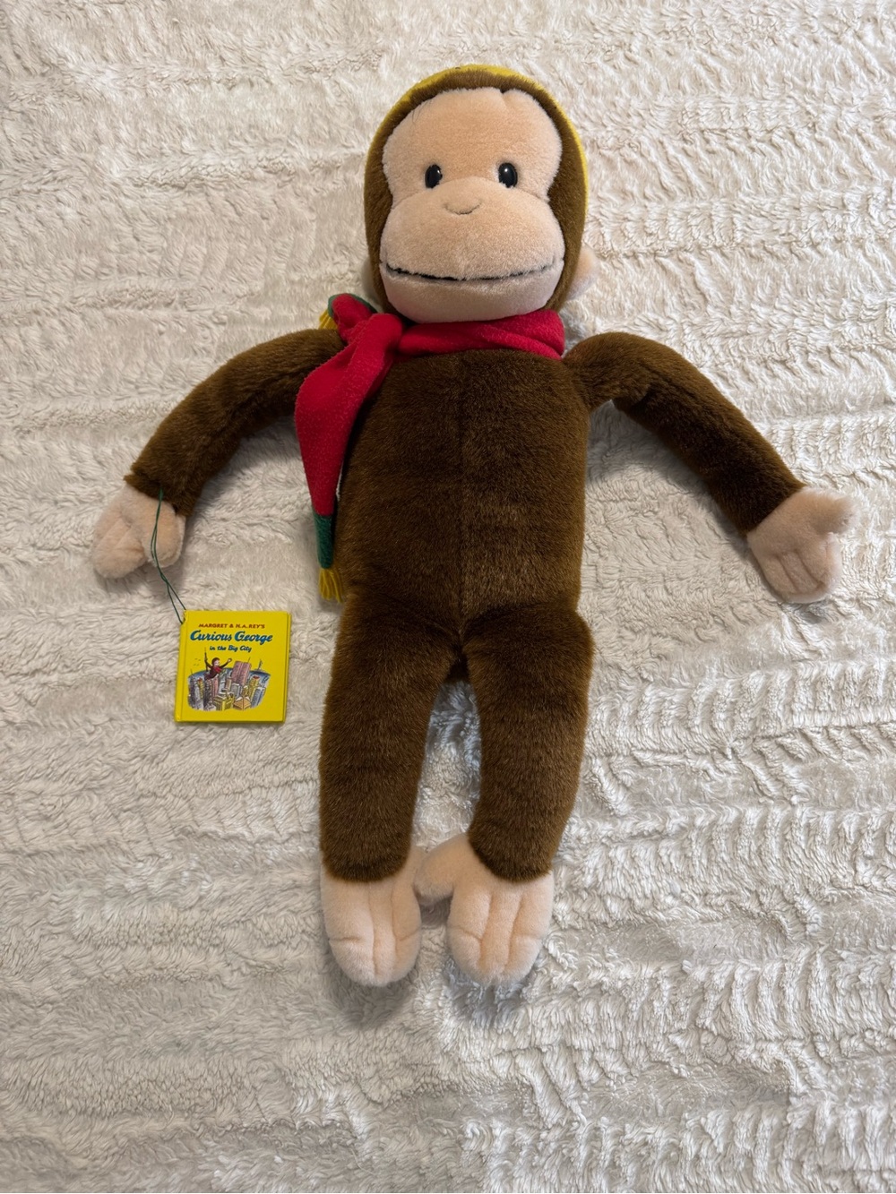 VTG 2001 Macy’s Exclusive Curious George 24” Plush w/ Mini Book NW
